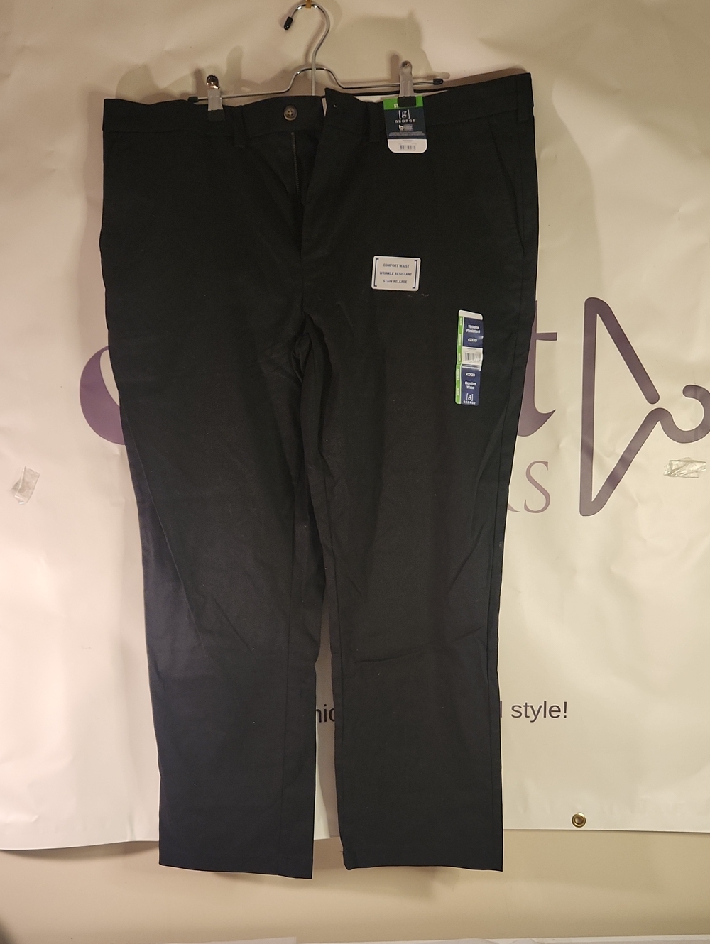 George Black Men's Stretch Chino Pants